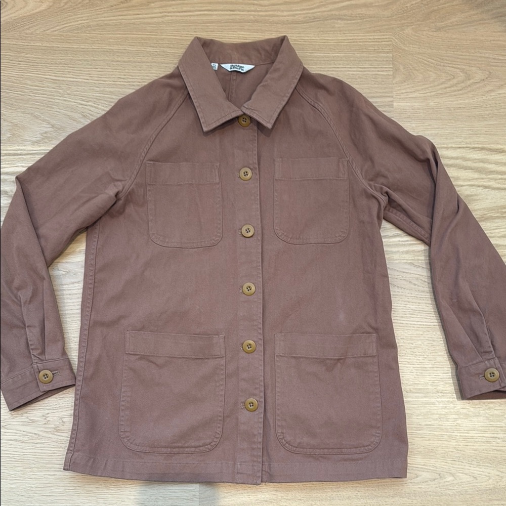 Women's Brown Button-Up Jacket